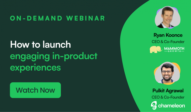 How to launch engaging in-product experiences